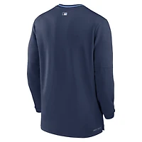 Tampa Bay Rays Authentic Collection Men's Nike Dri-FIT MLB 1/2-Zip Long-Sleeve Top