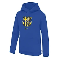 FC Barcelona Club Big Kids' Nike Soccer Fleece Pullover Hoodie