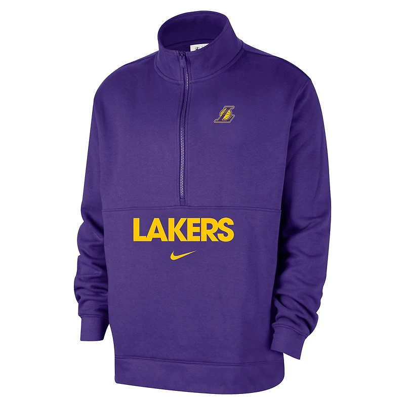 Los Angeles Lakers Club Courtside Men's Nike NBA 1/2-Zip Top