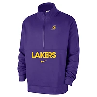 Los Angeles Lakers Club Courtside Men's Nike NBA 1/2-Zip Top