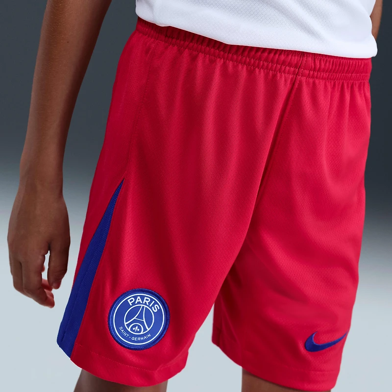 PSG 2025/26 Stadium Third Big Kids' Nike Dri-FIT Total 90 Soccer Replica Shorts