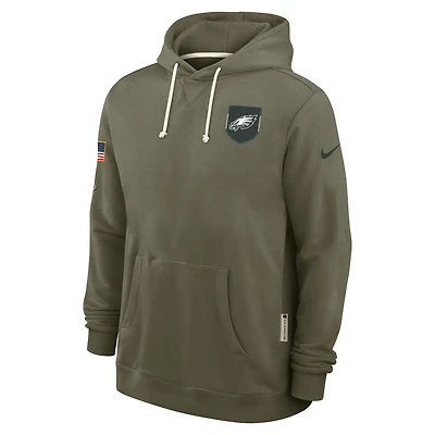 Philadelphia Eagles Salute to Service Sideline Dominant Force Men's Nike Dri-FIT NFL Pullover Hoodie