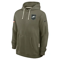 Philadelphia Eagles Salute to Service Sideline Dominant Force Men's Nike Dri-FIT NFL Pullover Hoodie