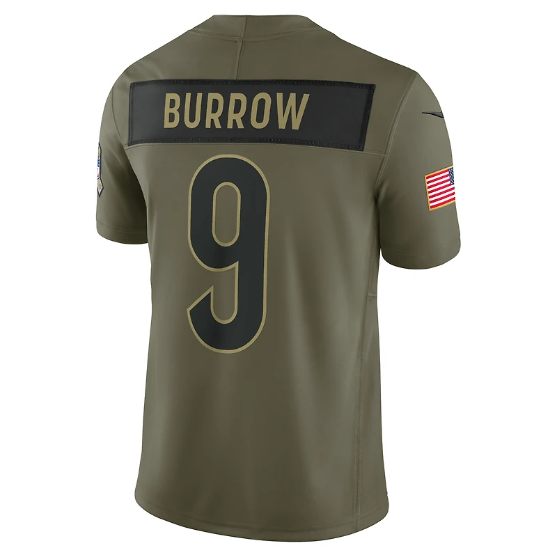 Joe Burrow Cincinnati Bengals Salute to Service Men's Nike Dri-FIT NFL Limited Jersey