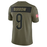 Joe Burrow Cincinnati Bengals Salute to Service Men's Nike Dri-FIT NFL Limited Jersey