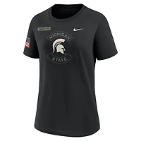 Michigan State Military Appreciation Women's Nike Dri-FIT College T-Shirt