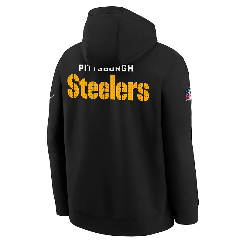 Pittsburgh Steelers Sideline Club Big Kids' Nike NFL Pullover Hoodie