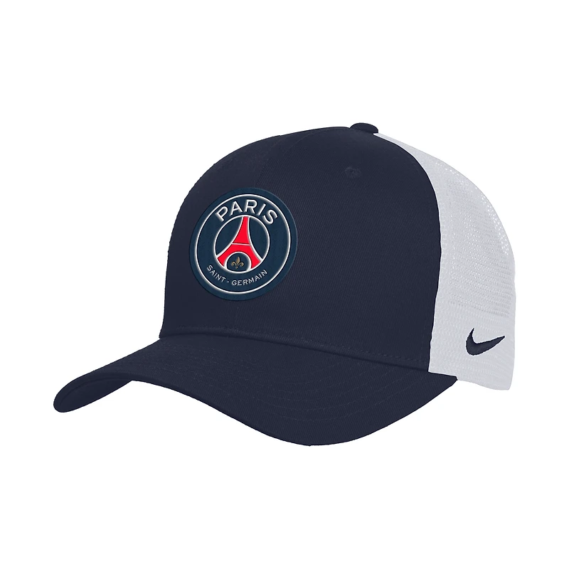 Paris Saint-Germain Rise Nike Soccer Structured Adjustable Trucker Cap