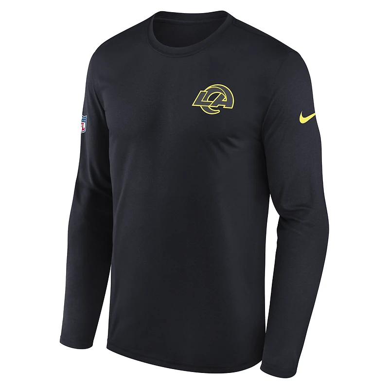 Los Angeles Rams Rivalries Collection Sideline Legend Small Logo Men's Nike Dri-FIT NFL Long-Sleeve T-Shirt