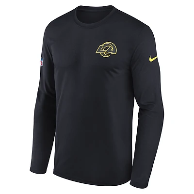 Los Angeles Rams Rivalries Collection Sideline Legend Small Logo Men's Nike Dri-FIT NFL Long-Sleeve T-Shirt