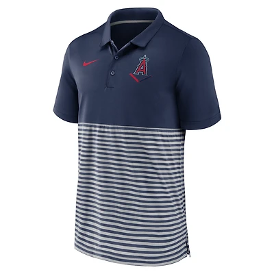 Los Angeles Angels Home Plate Striped Men's Nike MLB Polo