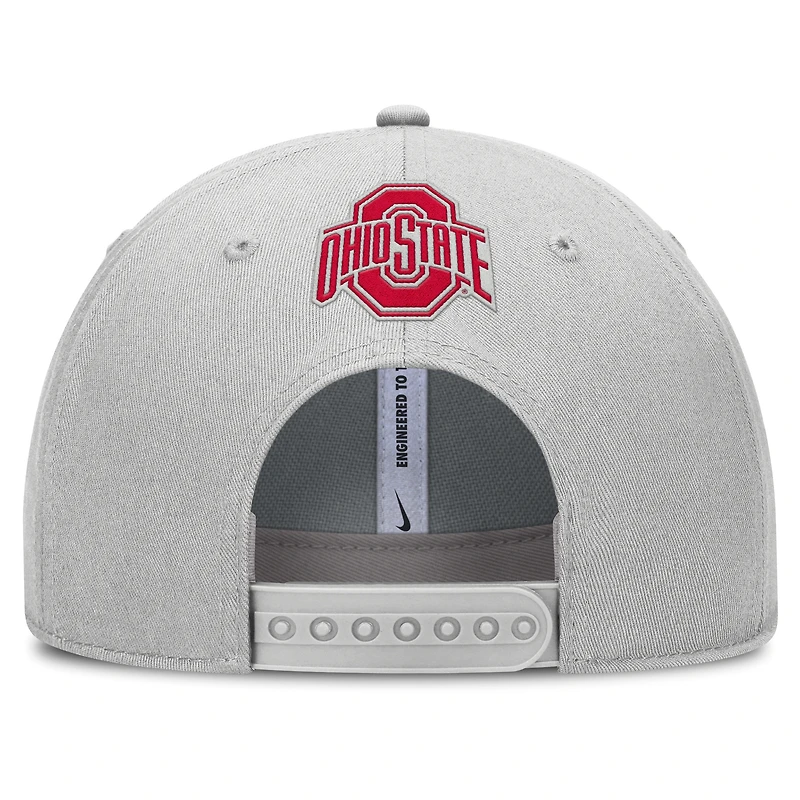 Ohio State On-Field Primetime Rise Men's Nike College Adjustable Hat