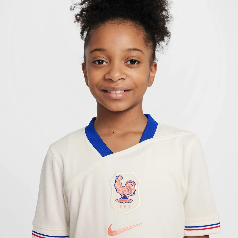 FFF 2025 Stadium Away (Women's Team) Big Kids' Nike Dri-FIT Soccer Replica Jersey