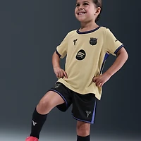 FC Barcelona 2025/26 Stadium Away Little Kids' Kobe Soccer Replica 3-Piece Kit