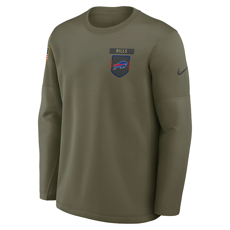Buffalo Bills Salute to Service Sideline Triumphant Win Coach Men's Nike NFL Pullover Crew