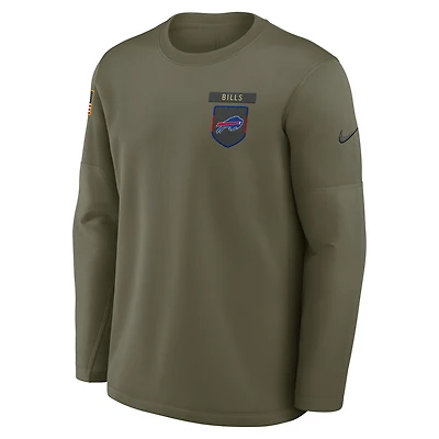 Buffalo Bills Salute to Service Sideline Triumphant Win Coach Men's Nike NFL Pullover Crew
