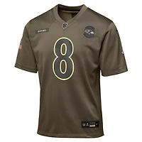 Lamar Jackson Baltimore Ravens Salute to Service Big Kids’ Nike NFL Game Jersey