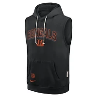 Cincinnati Bengals Sideline Men's Nike Dri-FIT NFL Sleeveless Pullover Hoodie