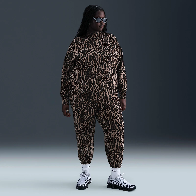 Nike Sportswear Phoenix Fleece Women's High-Waisted Oversized Printed Sweatpants