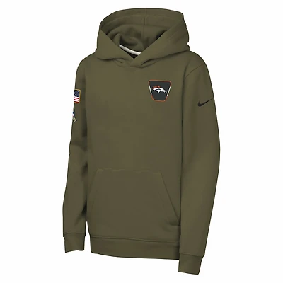 Nike Club Fleece NFL Denver Broncos Big Kids' "Salute to Service" Pullover Hoodie
