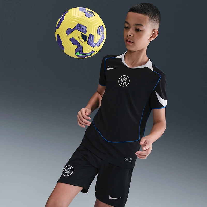 Chelsea FC 2025/26 Stadium Third Big Kids' Nike Dri-FIT Total 90 Soccer Replica Jersey