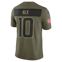 Bo Nix Denver Broncos Salute to Service Men's Nike Dri-FIT NFL Limited Jersey