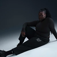 Nike Sportswear Club Fleece Women's Mid-Rise Wide-Leg Graphic Pants (Plus Size)