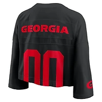 Georgia Jersey Women's Nike Dri-FIT College Cropped Top