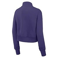 Baltimore Ravens Phoenix Women's Nike NFL Cropped 1/4-Zip Crew