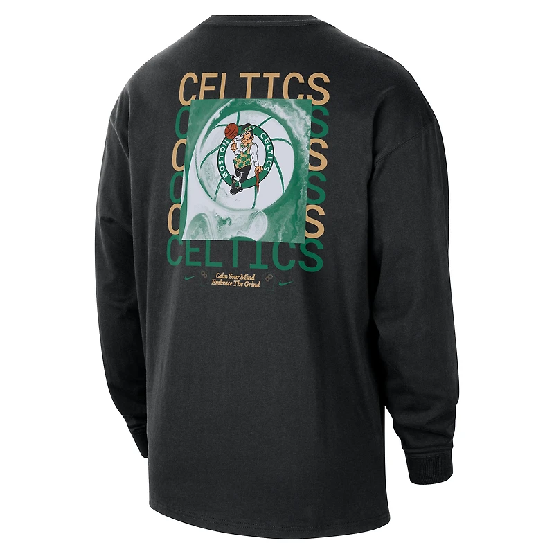 Boston Celtics Courtside Men's Nike NBA Max90 Long-Sleeve T-Shirt