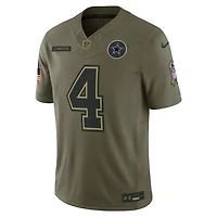 Dak Prescott Dallas Cowboys Salute to Service Men's Nike Dri-FIT NFL Limited Jersey