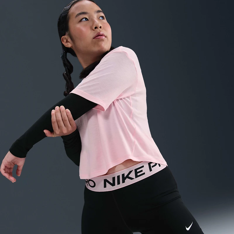 Nike Pro Girls' Dri-FIT Shorts (Extended Size)