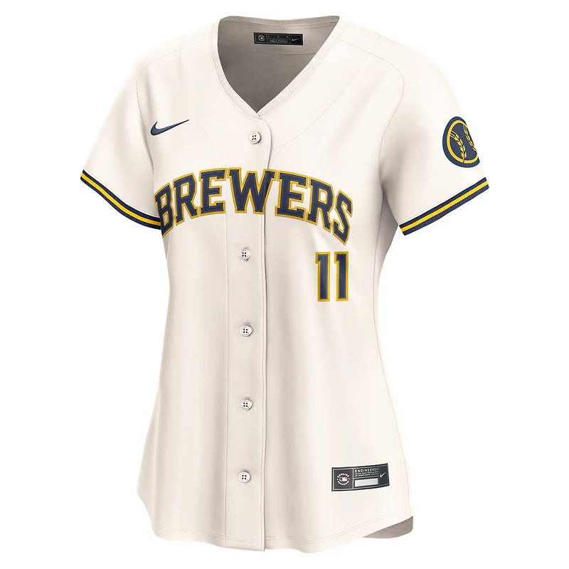 Jackson Chourio Milwaukee Brewers Women’s Nike Dri-FIT ADV MLB Limited Jersey