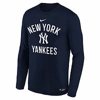New York Yankees Authentic Collection Team Issue Legend Big Kids' Nike Dri-FIT MLB T-Shirt