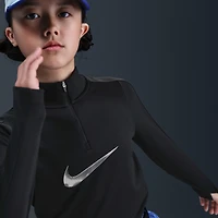 Nike Pro Big Kids' (Girls') Dri-FIT 1/4-Zip Top