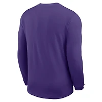 LSU Sideline Coach Men's Nike Dri-FIT College Long-Sleeve Top
