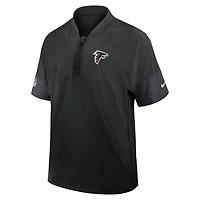 Atlanta Falcons Sideline Coach Men's Nike NFL 1/2-Zip Short-Sleeve Jacket