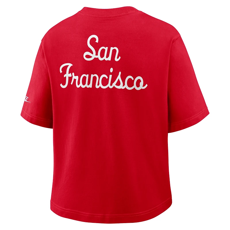 San Francisco 49ers Rewind Pocket Boxy Women's Nike NFL T-Shirt