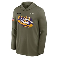 LSU 2025 Military Appreciation Men's Nike Dri-FIT College Long-Sleeve Hooded Top