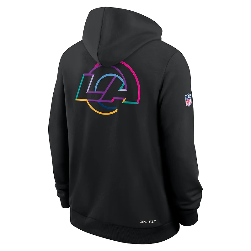 Los Angeles Rams Crucial Catch Sideline Men's Nike Dri-FIT NFL Pullover Hoodie
