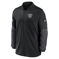 Las Vegas Raiders Feel The Pressure Men's Nike Dri-FIT NFL 1/2-Zip Top