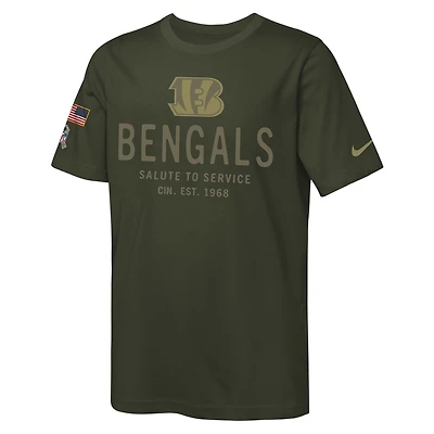 Cincinnati Bengals Salute to Service Sideline Big Kids’ Nike Dri-FIT NFL T-Shirt