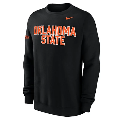 Oklahoma State Club Fleece Men's Nike College Crew-Neck Sweatshirt