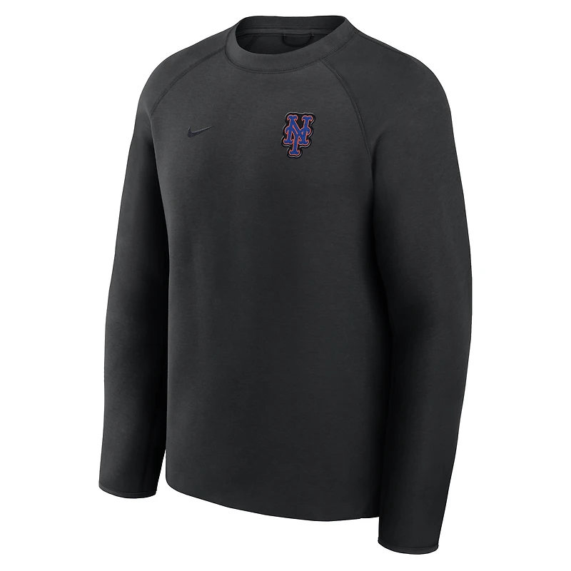 New York Mets Tech Fleece Men's Nike MLB Pullover Crew