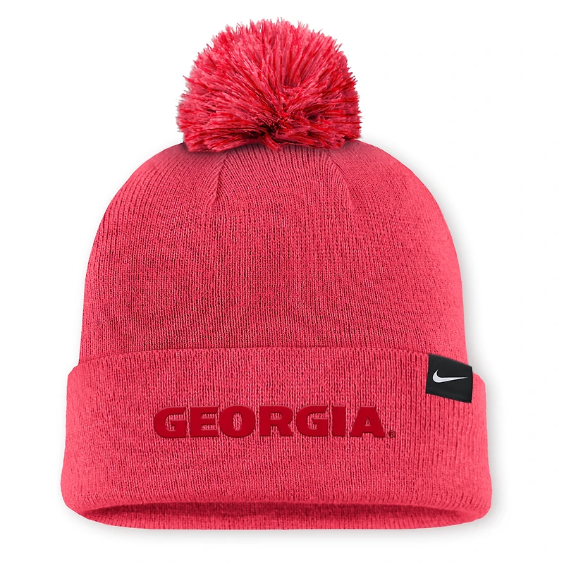 Georgia Primetime Campus Toned Men's Nike College Cuffed Pom Beanie