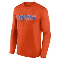 Florida Courtside Basketball Shootaround Legend Men's Jordan Brand Dri-FIT College Long-Sleeve T-Shirt
