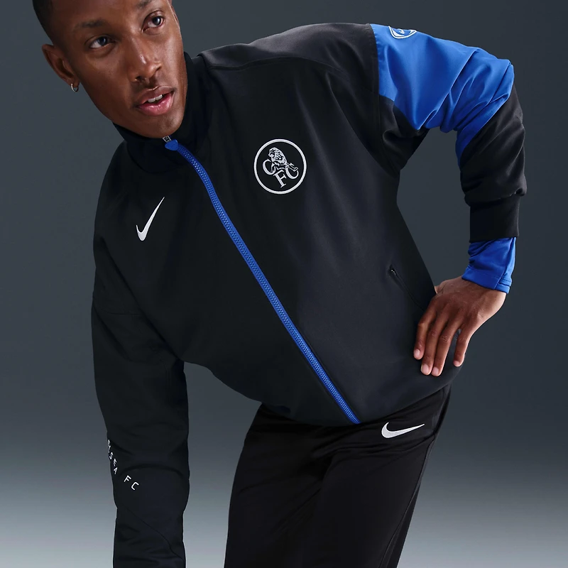 Chelsea FC Strike Third Men's Nike Dri-FIT Total 90 Soccer Anthem Jacket