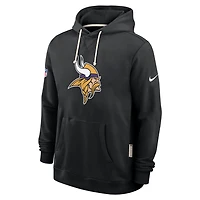 Minnesota Vikings Initial Home Sideline Men's Nike Dri-FIT NFL Pullover Hoodie
