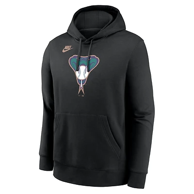 Arizona Diamondbacks Cooperstown Logo Club Men's Nike MLB Pullover Hoodie