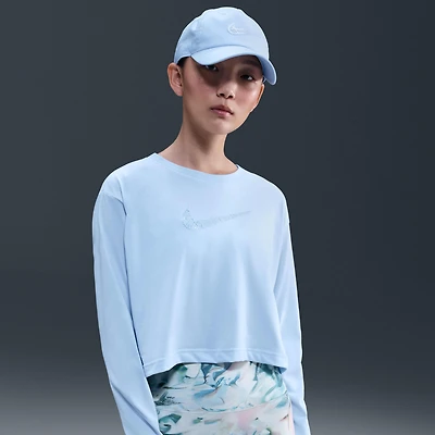 Nike Women's Artist Collection Dri-FIT Cropped Long-Sleeve T-Shirt